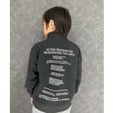 16-11杢チャコール/C | 裏起毛ハーフジップBIGトレーナー キッズ タートルネック | NEXT WALL
