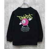 16-12ブラック/C | 裏起毛プリントトレーナー キッズ トップス | NEXT WALL