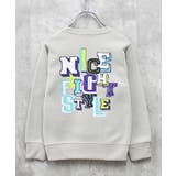 16-5G/ベージュ/B | 裏起毛プリントトレーナー キッズ トップス | NEXT WALL