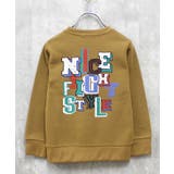 16-6キャメル/B | 裏起毛プリントトレーナー キッズ トップス | NEXT WALL