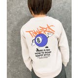 16-9G/ベージュ/C | 裏起毛プリントトレーナー キッズ トップス | NEXT WALL