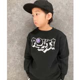 16-12ブラック/C | 裏起毛プリントBIGトレーナー キッズ トップス | NEXT WALL