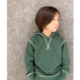 4-2グリーン | 裏起毛パーカー キッズ フーディー | NEXT WALL