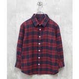 6-5赤×紺系 | ちょいBIGネルシャツ キッズ 子供服 | NEXT WALL