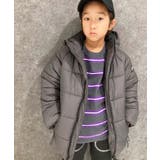 8-3チャコール/フード | 中綿フードジャケット キッズ 中綿アウター | NEXT WALL