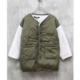 8-6ニュートープ/切替 | 裏ボアキルティングジャケット キッズ 子供服 | NEXT WALL