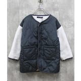 8-7チャコール/切替 | 裏ボアキルティングジャケット キッズ 子供服 | NEXT WALL