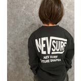 16-4ブラック/A | NEVSURFバックプリントBIGロンT キッズ 子供服 | NEXT WALL