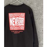 16-8ブラック/B | NEVSURFバックプリントBIGロンT キッズ 子供服 | NEXT WALL