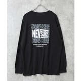 20-20ブラック2/E | NEVSURFプリントロンT メンズ 長袖Tシャツ | NEXT WALL