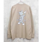 16-6ベージュ/B | トム&ジェリープリントロンT メンズ Tシャツ | NEXT WALL