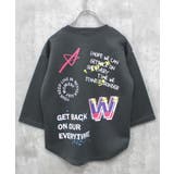 16-15チャコール/D | オーバーサイズプリントロンT キッズ 子供服 | NEXT WALL
