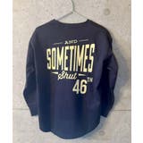 16-4ネイビー/A | オーバーサイズプリントヘムロンT キッズ 子供服 | NEXT WALL