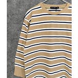 6-1ベージュ | オーバーサイズボーダーロンT キッズ 長袖Tシャツ | NEXT WALL