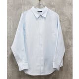 7-5サックス×オフホワイト | レギュラーシャツ メンズ カッターシャツ | NEXT WALL