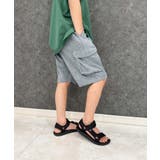 10-2杢グレー | ワイドカーゴハーフパンツ キッズ 子供服 | NEXT WALL
