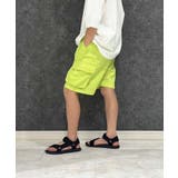 10-7イエロー | ワイドカーゴハーフパンツ キッズ 子供服 | NEXT WALL