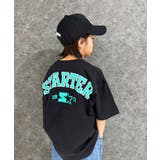 16-16ブラック/D | STARTER オーバーサイズプリントTシャツキッズ 子供服 | NEXT WALL