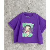 8-7パープル/B | BETTYBOOP オーバーサイズTシャツ ベティーちゃん | NEXT WALL