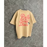8-2ベージュ/A | BETTYBOOP オーバーサイズTシャツ キッズ | NEXT WALL