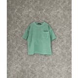 6-2D/グリーン | SHISKY ピグメントオーバーサイズTシャツ キッズ | NEXT WALL