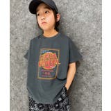 16-11チャコール/C | SHISKY ピグメントオーバーサイズドルマンプリントTシャツ キッズ | NEXT WALL