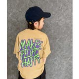 16-10ベージュ/C | SHISKY オーバーサイズプリントTシャツ キッズ | NEXT WALL