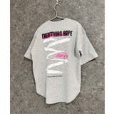 16-2杢グレー/A | SHISKY オーバーサイズプリントTシャツ キッズ | NEXT WALL