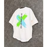 16-5オフホワイト/B | SHISKY オーバーサイズプリントTシャツ キッズ | NEXT WALL