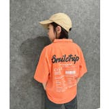 8-6オレンジ/B | SHISKY オーバーサイズスキッパーポロ キッズ | NEXT WALL