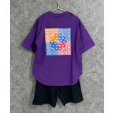 8-3パープル×ブラック/A | SHISKY オーバーサイズセットアップ キッズ | NEXT WALL