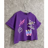 8-7パープル/B | SHISKY オーバーサイズショートレングスプリントTシャツ キッズ | NEXT WALL