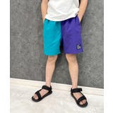 10-7P/グリーン×D/パープル | SHISKY 水陸両用ハーフパンツ キッズ | NEXT WALL