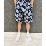 6-1ネイビー/パイナップル柄 | 接触冷感アロハショーツ キッズ 子供服 | NEXT WALL