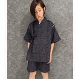 12-3かすれブラック | 接触冷感 SHISKY 甚平 | NEXT WALL