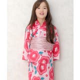 8-6ピンクぼかし花柄 | 浴衣 3点セット 子供 | NEXT WALL