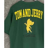 16-11D/グリーン/C | TOM&JERRY オーバーサイズTシャツ メンズ | NEXT WALL