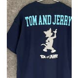 16-15ネイビー/D | TOM&JERRY オーバーサイズTシャツ メンズ | NEXT WALL