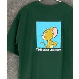 16-3D/グリーン/A | TOM&JERRY オーバーサイズTシャツ メンズ | NEXT WALL