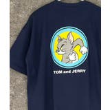 16-7ネイビー/B | TOM&JERRY オーバーサイズTシャツ メンズ | NEXT WALL