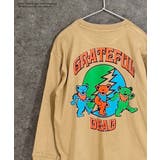 16-14ベージュ/D | GRATEFULDEAD オーバーサイズロングスリーブTシャツ キッズ | NEXT WALL