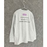 16-10杢グレー/C | COSBY バックプリントビッグロンT キッズ | NEXT WALL