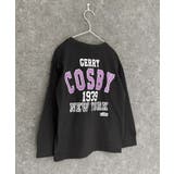 16-16ブラック/D | COSBY バックプリントビッグロンT キッズ | NEXT WALL