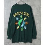 20-19D/グリーン/E | GRATEFULDEAD オーバーサイズロングスリーブTシャツ メンズ | NEXT WALL