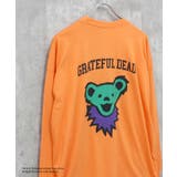 8-3オレンジ/A | GRATEFULDEAD オーバーサイズロングスリーブTシャツ メンズ | NEXT WALL