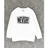 8-1オフホワイト/A | NEVSURF 裏起毛BIGトレーナー キッズ | NEXT WALL