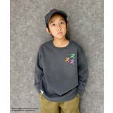 8-4チャコール/A | GRATEFULDEAD オーバーサイズ裏起毛トレーナー キッズ | NEXT WALL