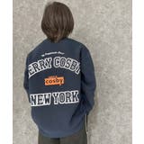 16-15ネイビー/D | COSBY オーバーサイズ裏起毛トレーナー キッズ | NEXT WALL
