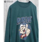 8-3D/グリーン/A | POPEYE トレーナー メンズ | NEXT WALL