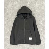 6-6ブラック | 裏起毛ZIPオーバーパーカー キッズ 子供服 | NEXT WALL